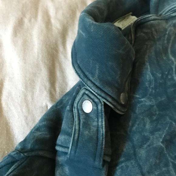 Hoodies Distressed Sweatshirt Motorcycle Jacket - Picture 4 of 9